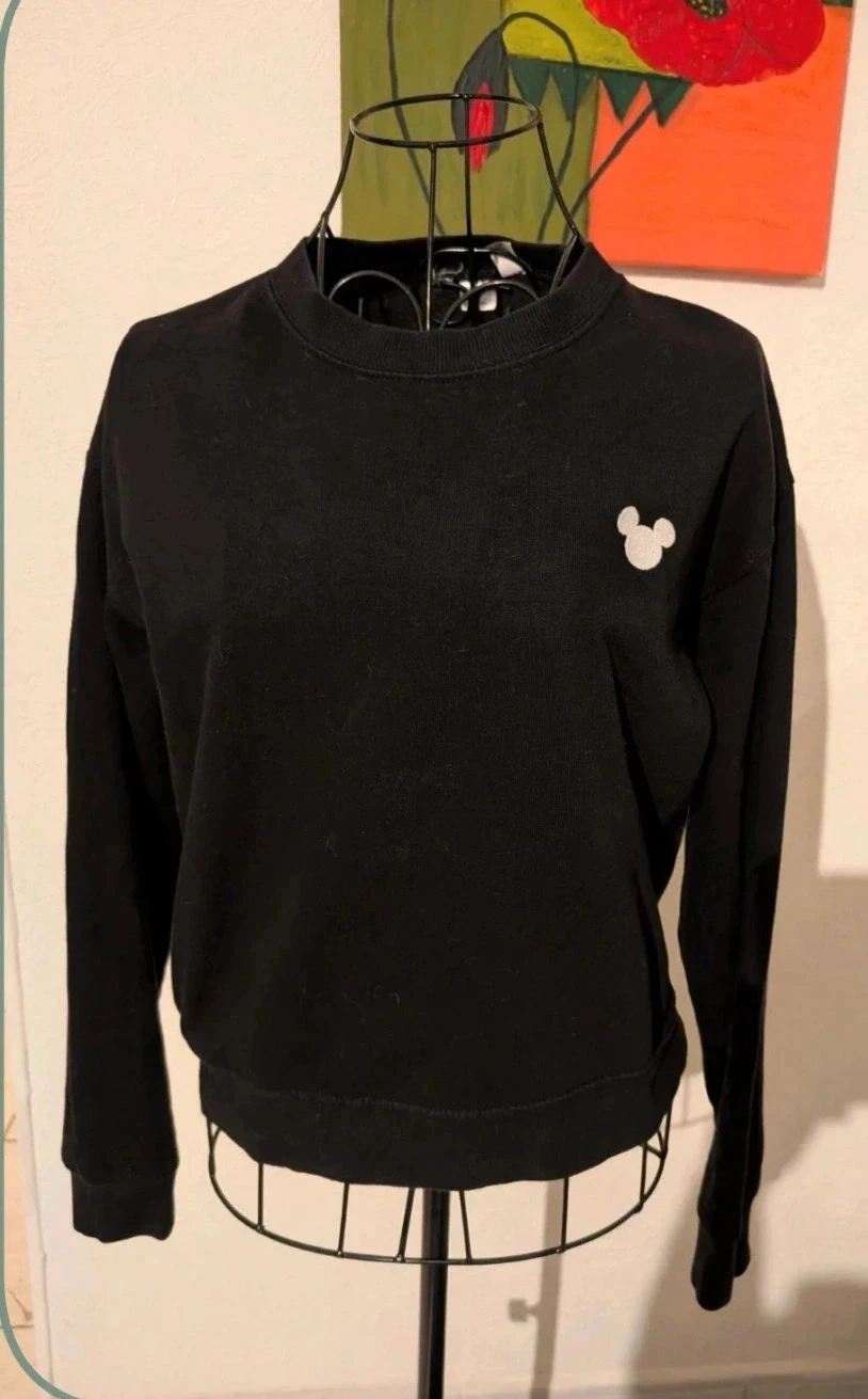 Magnifique Sweat noir Disney Mickey Mouse - Taille S